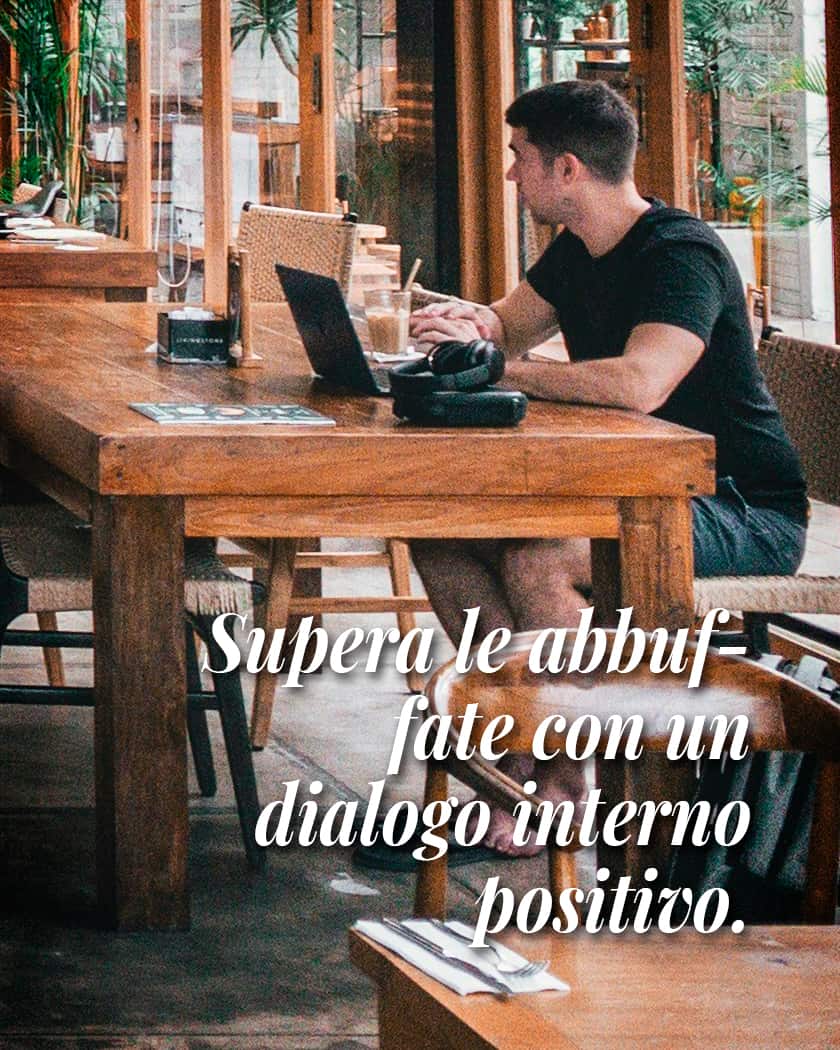 superare le abbuffate iniziando da un dialogo interno positivo
